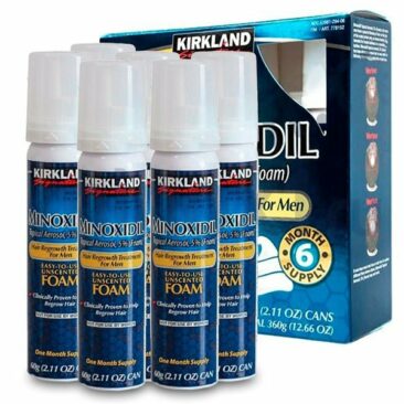 Пена для роста бороды Minoxidil Kirkland Foam 5% упаковка на 6 месяцев